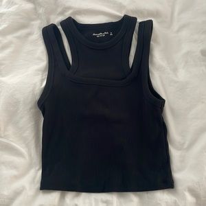 abercrombie double strap tank top